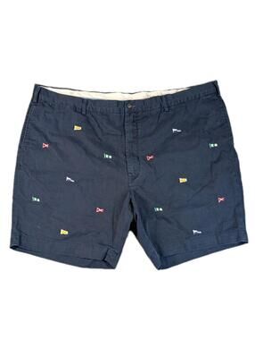 Polo Ralph Lauren Mens 50B Flag Embroidered Shorts Classic Fit Cotton Preppy
